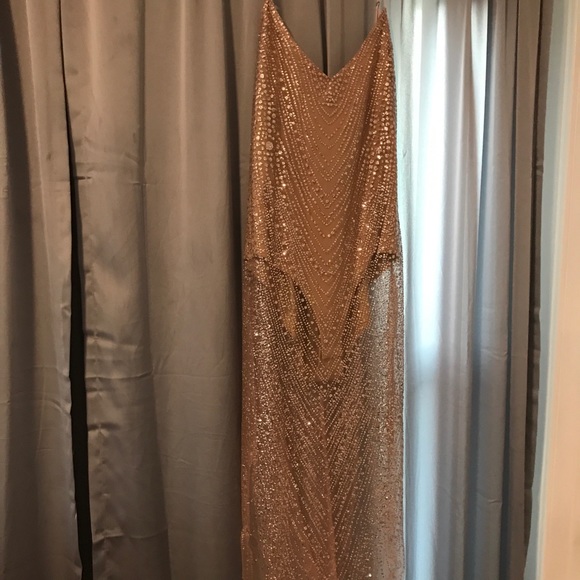 Meshki Dresses & Skirts - Rose gold glitter dress
